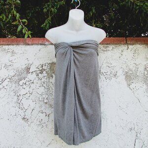 Studio M heather gray knit tube top M